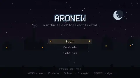 Aronew: A gothic tale of the heart crystal cover art