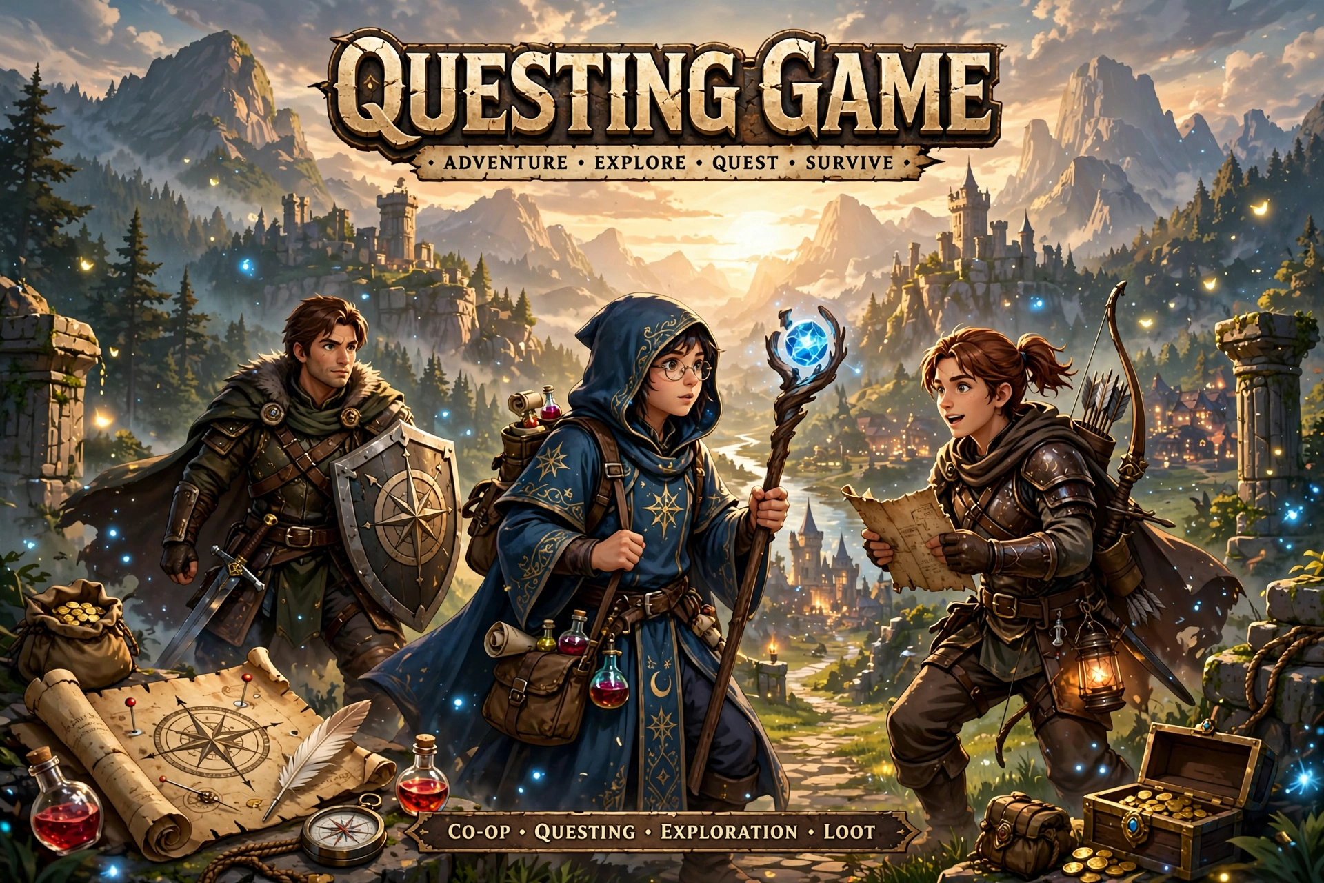 quest game cover art
